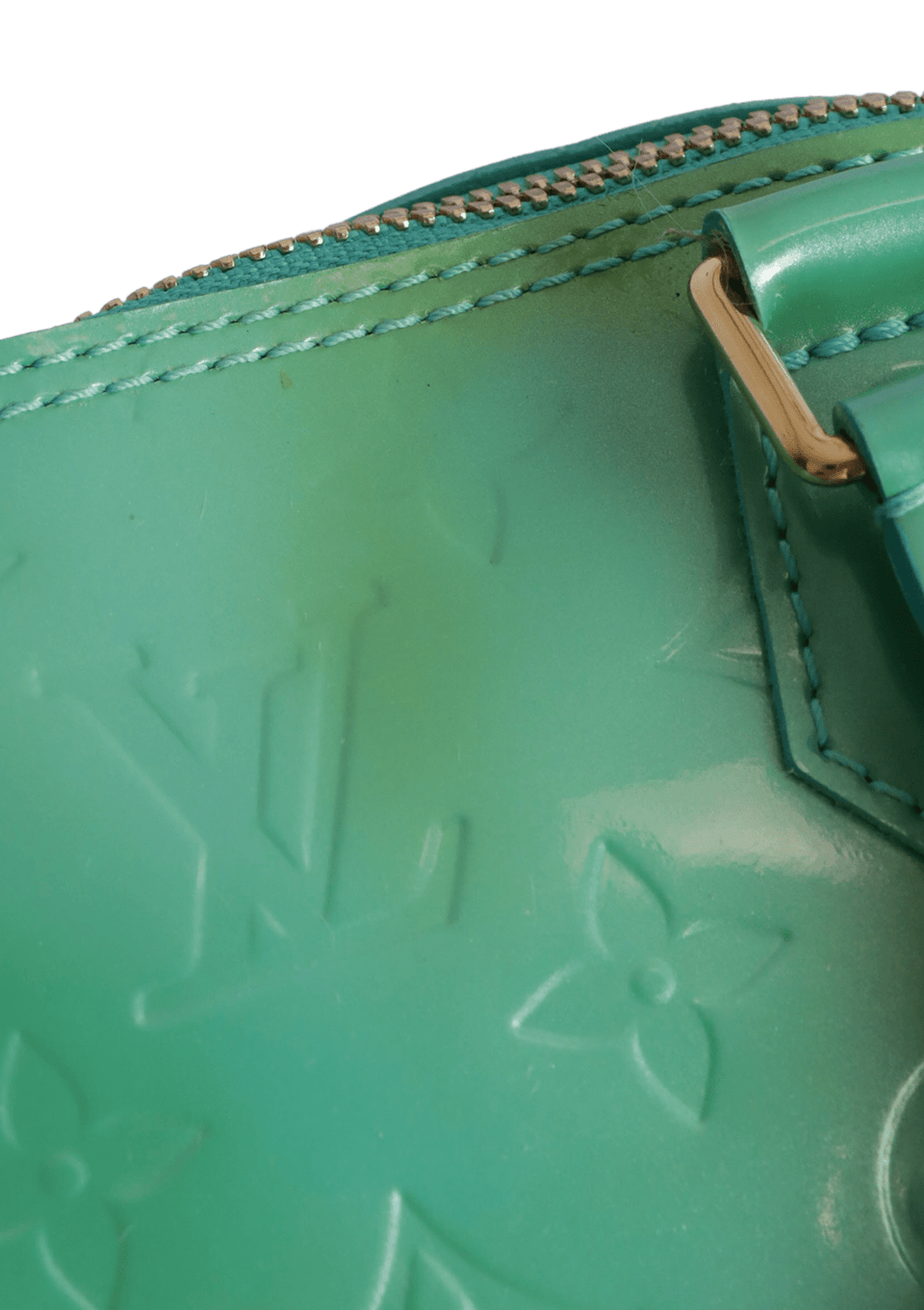 BOLSA LOUIS VUITTON MONOGRAM VERNIS ALMA BB VERDE ORIGINAL – Gringa