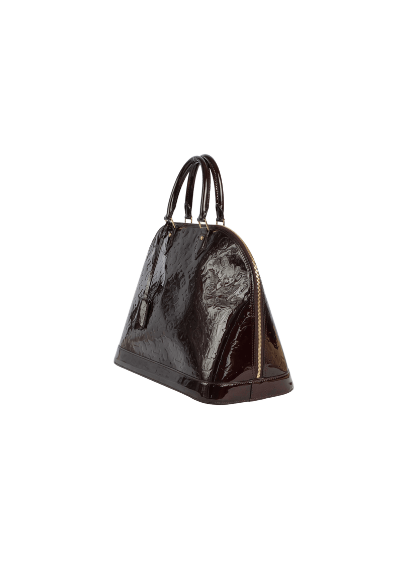 Bolsa Louis Vuitton Monogram Vernis Alma GM Vinho Original – Gringa