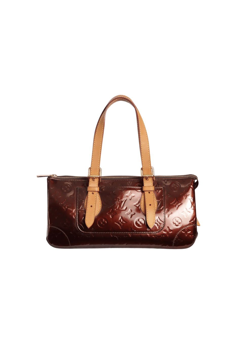 BOLSA LOUIS VUITTON MONOGRAM VERNIS ROSEWOOD AVENUE VINHO ORIGINAL