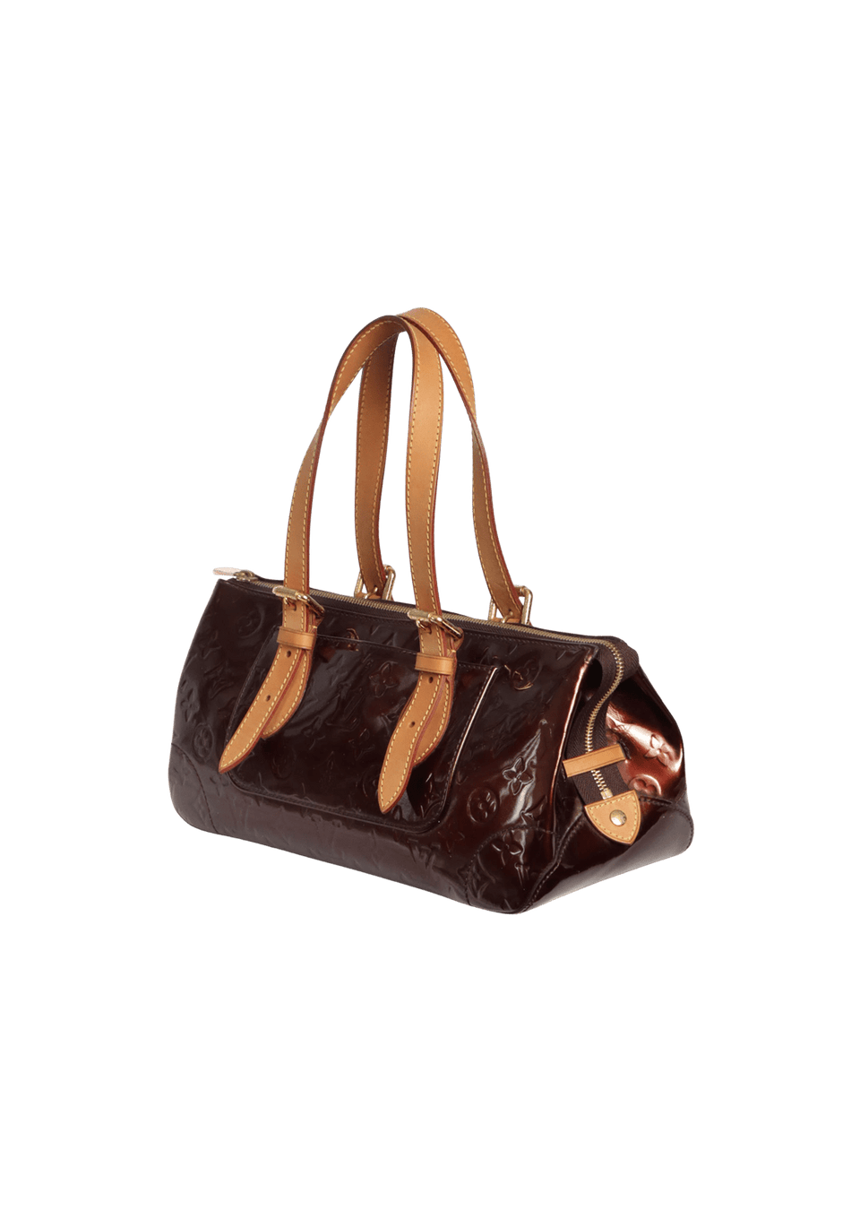 BOLSA LOUIS VUITTON MONOGRAM VERNIS ROSEWOOD AVENUE VINHO ORIGINAL