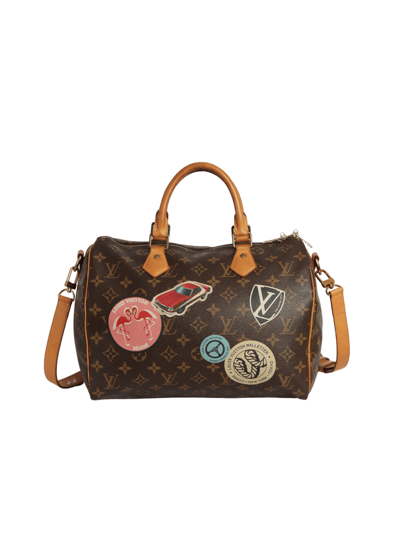 MONOGRAM WORLD TOUR SPEEDY 30 BANDOULIÈRE