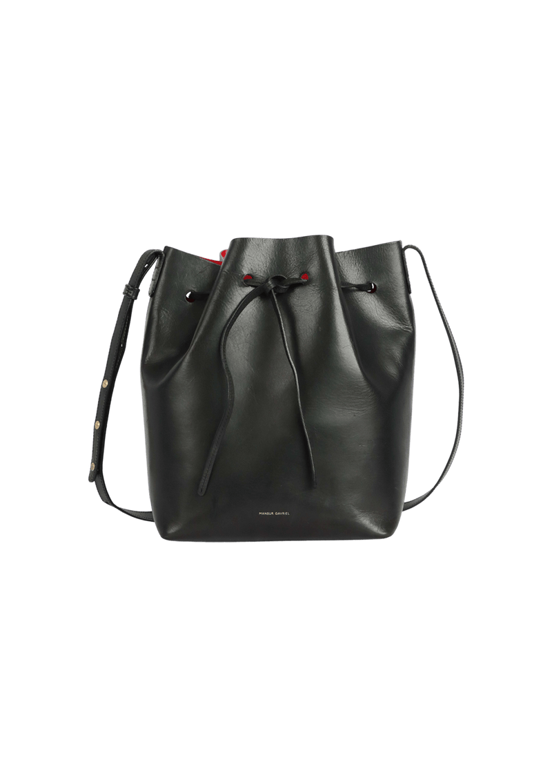 LEATHER BUCKET BAG