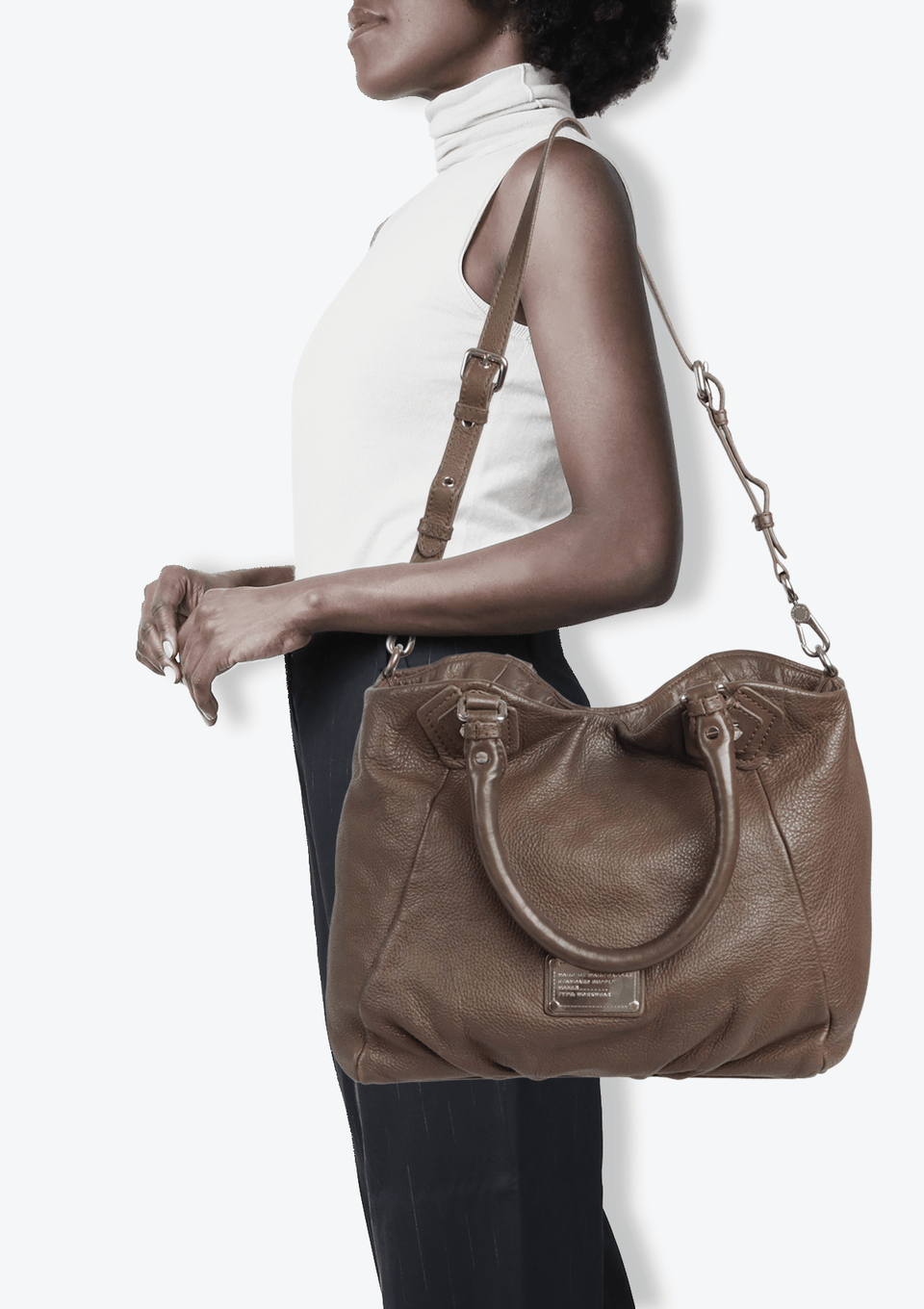 BOLSA MARC BY MARC JACOBS CLASSIC Q FRANCESCA BAG MARROM ORIGINAL BOLSA MARC BY MARC JACOBS CLASSIC Q FRANCESCA BAG MARROM ORIGINAL
