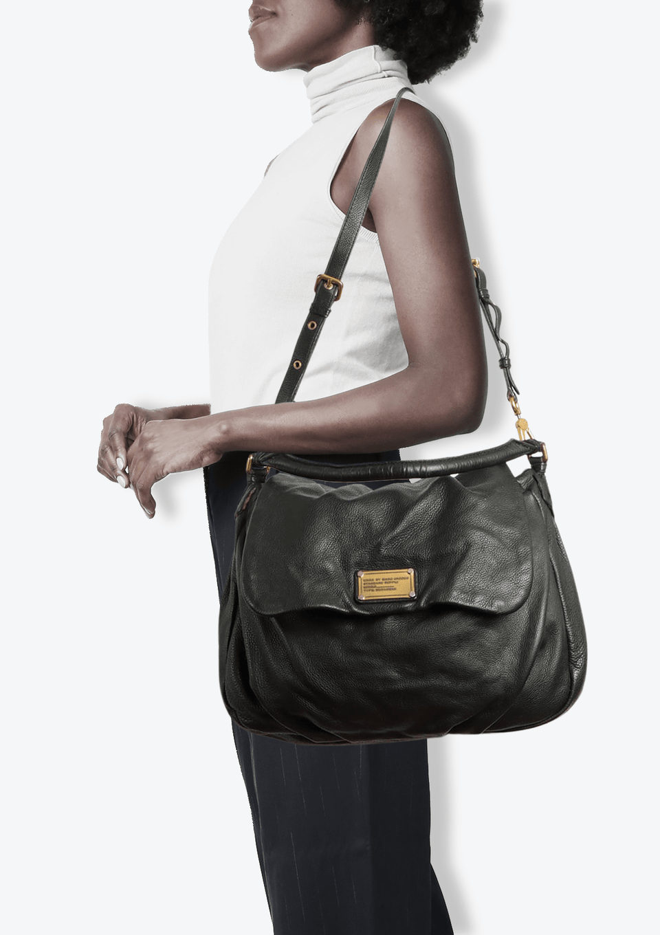 BOLSA MARC BY MARC JACOBS CLASSIC Q NATASHA BAG PRETO ORIGINAL