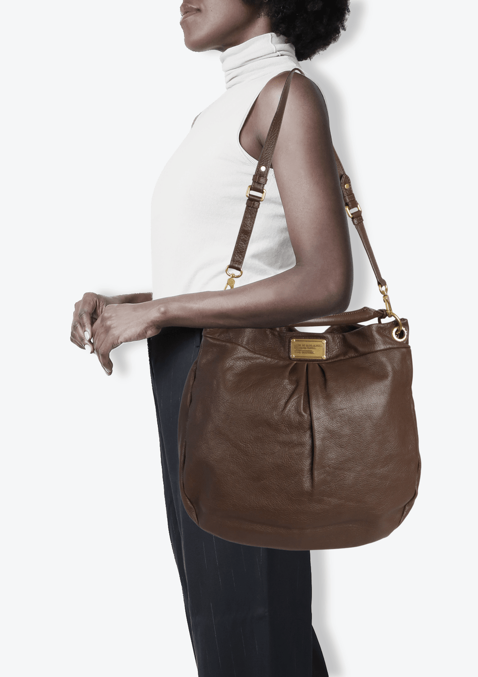BOLSA MARC JACOBS CLASSIC Q HILLIER BAG MARROM ORIGINAL – Gringa