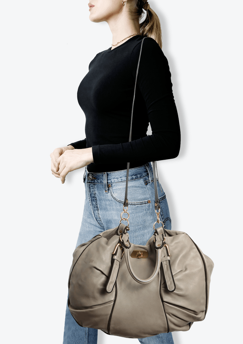 LEATHER SATCHEL BAG