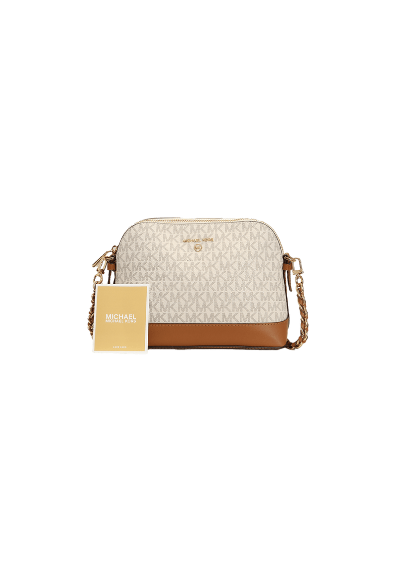 BOLSA MICHAEL KORS JET SET DOME BAG BRANCO ORIGINAL Gringa