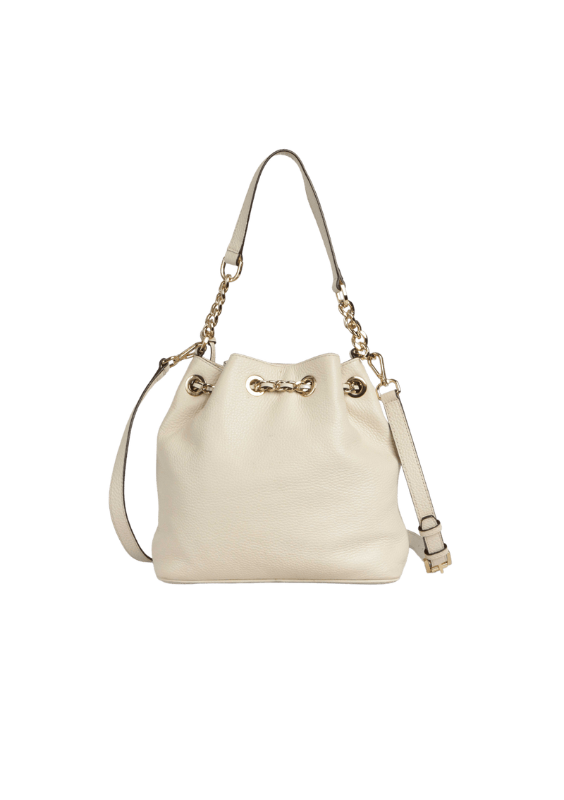 LEATHER BUCKET BAG