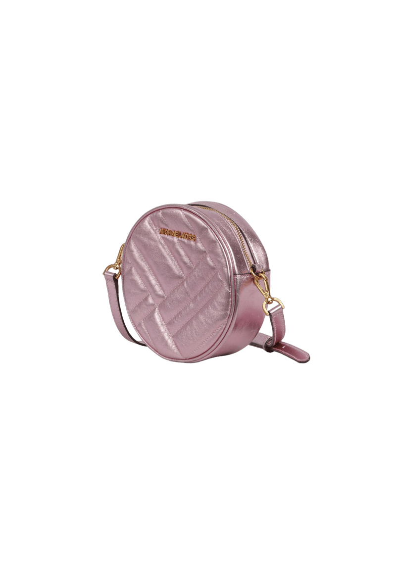 LEATHER ROUND BAG