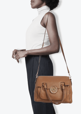 LEATHER SATCHEL BAG