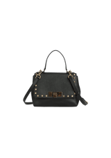LEATHER STUDDED CROSSBODY