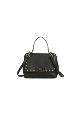 LEATHER STUDDED CROSSBODY