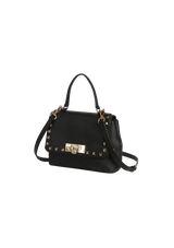 LEATHER STUDDED CROSSBODY