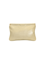 CROCODILE EMBOSSED ST. COCCO CLUTCH