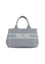 DENIM JACQUARD TOTE