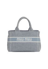 DENIM JACQUARD TOTE