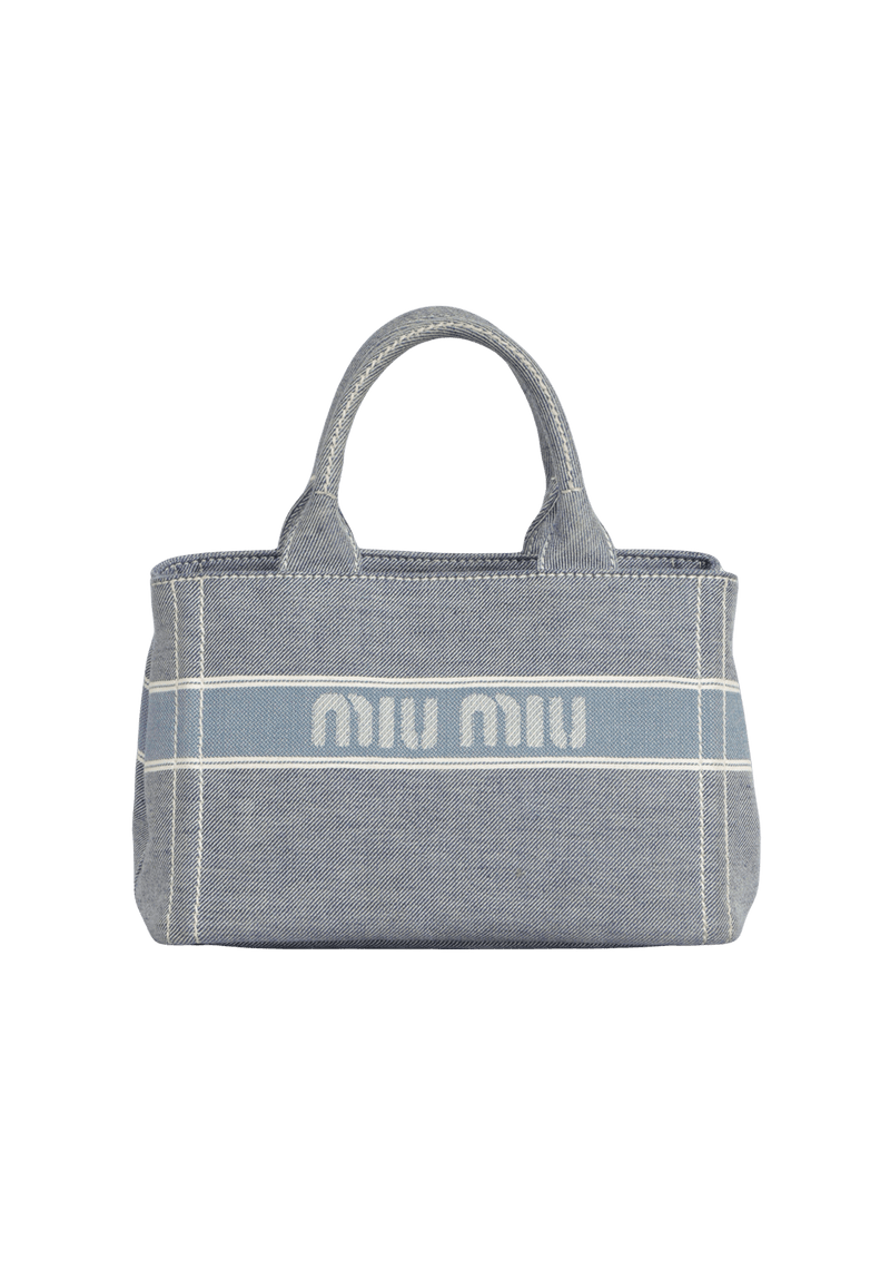 DENIM JACQUARD TOTE