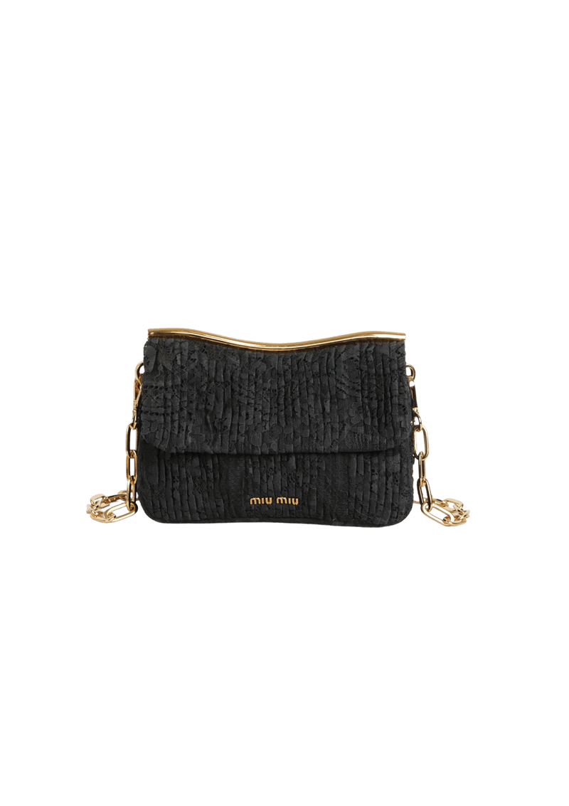 LACE CHAIN CROSSBODY BAG