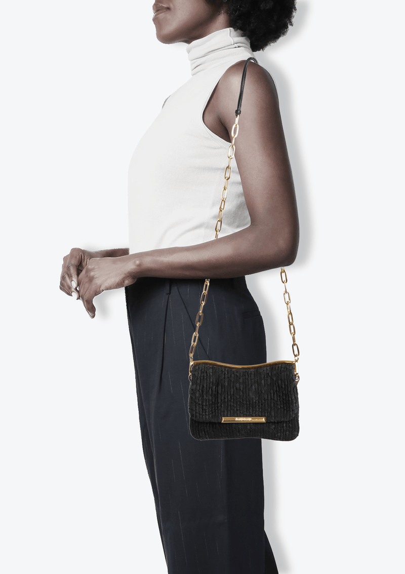 LACE CHAIN CROSSBODY BAG