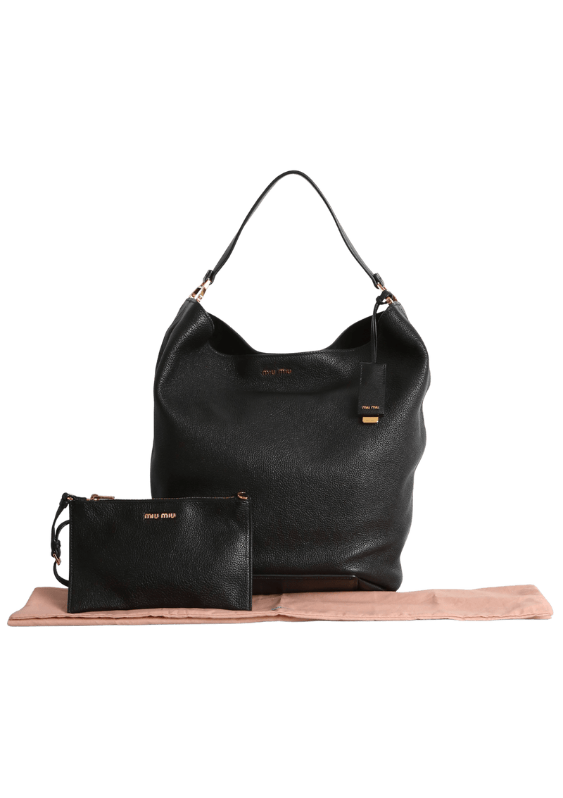 LEATHER HOBO BAG