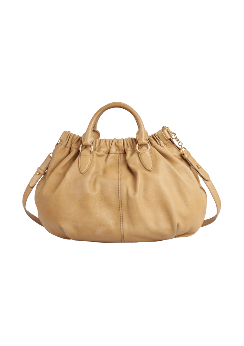 LEATHER SACTHEL BAG