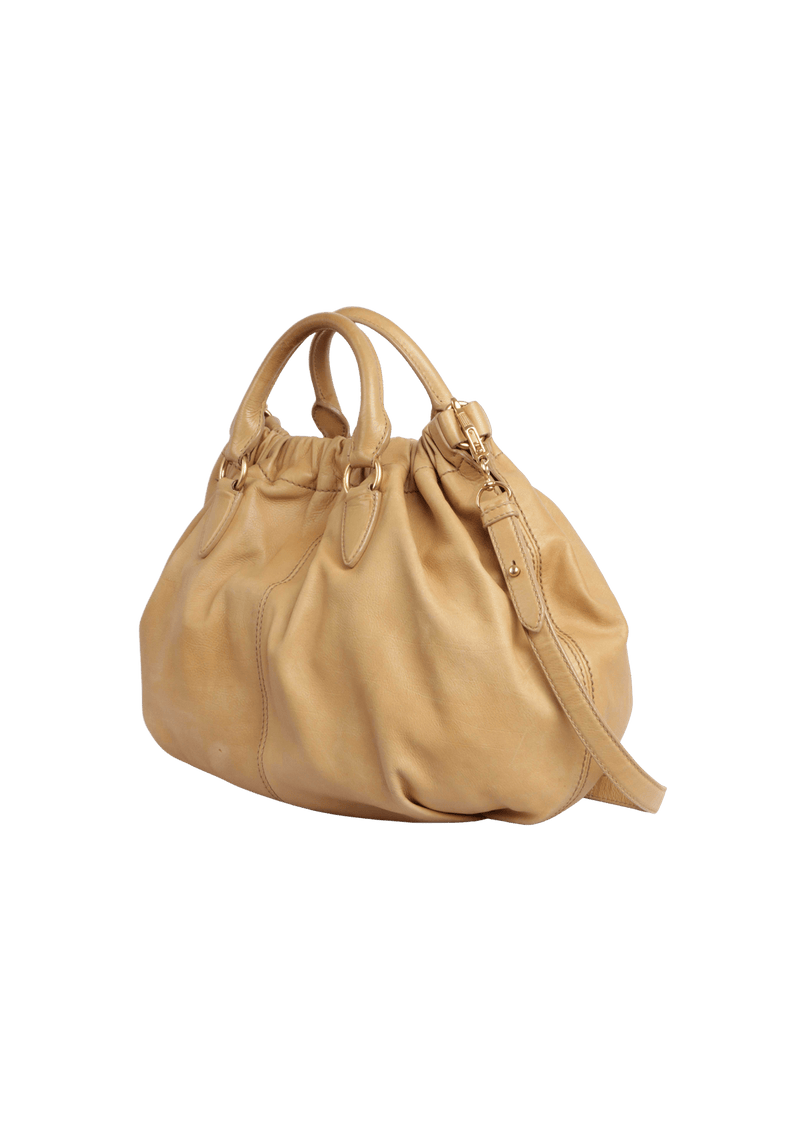 LEATHER SACTHEL BAG