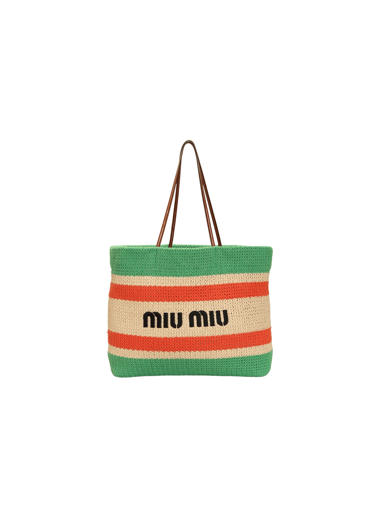BOLSA MIU MIU LOGO SHOPPER TOTE COLORIDO ORIGINAL – Gringa