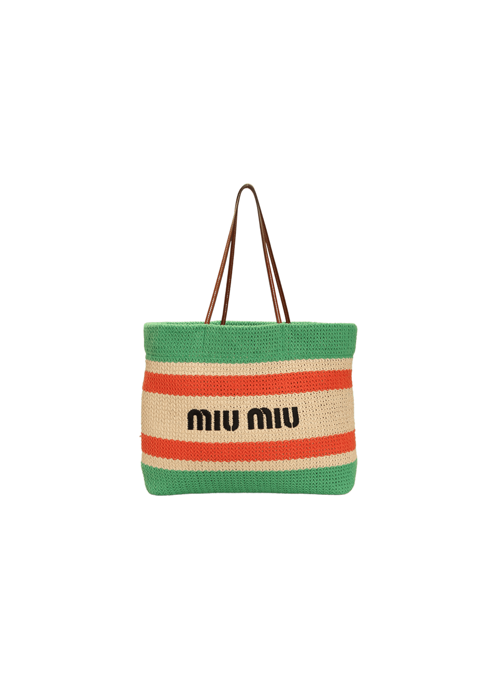 BOLSA MIU MIU LOGO SHOPPER TOTE COLORIDO ORIGINAL – Gringa