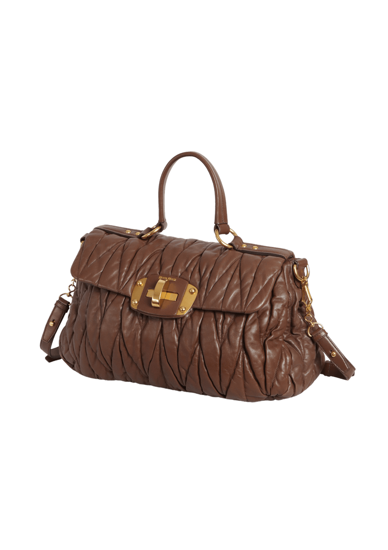 MATELASSÉ BAULETTO TOP HANDLE BAG