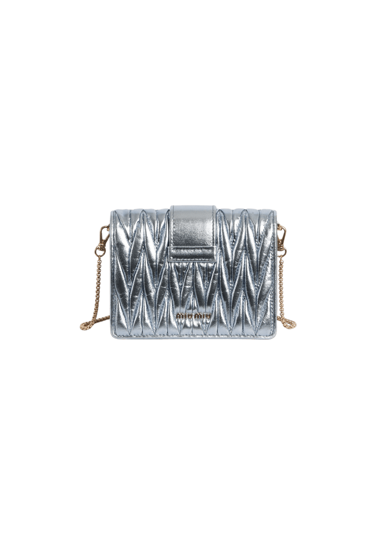 MATELASSÉ CRYSTAL SHOULDER BAG