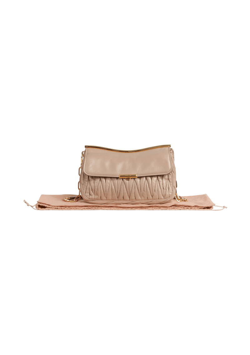 MATELASSE FRAME SHOULDER BAG