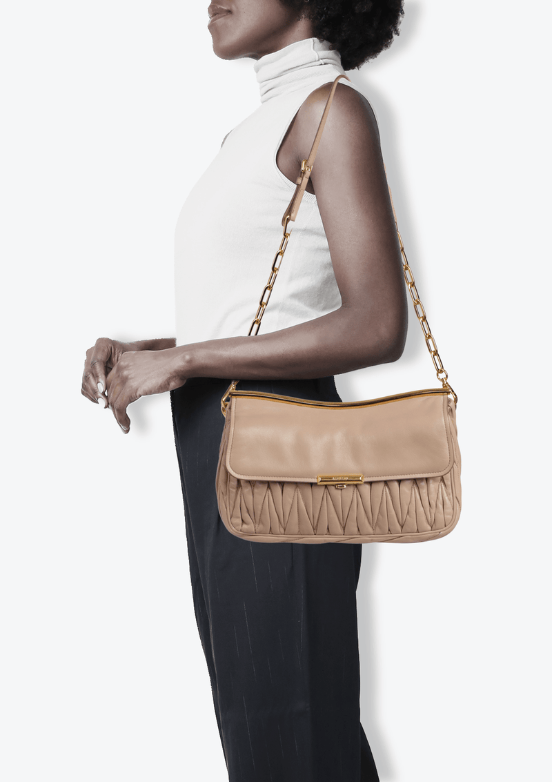 MATELASSE FRAME SHOULDER BAG