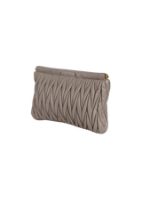 MATELASSE LEATHER CLUTCH