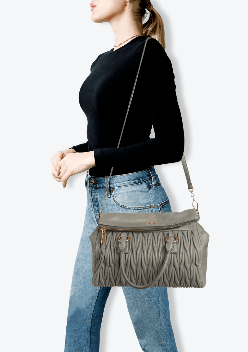 MATELASSE SATCHEL BAG