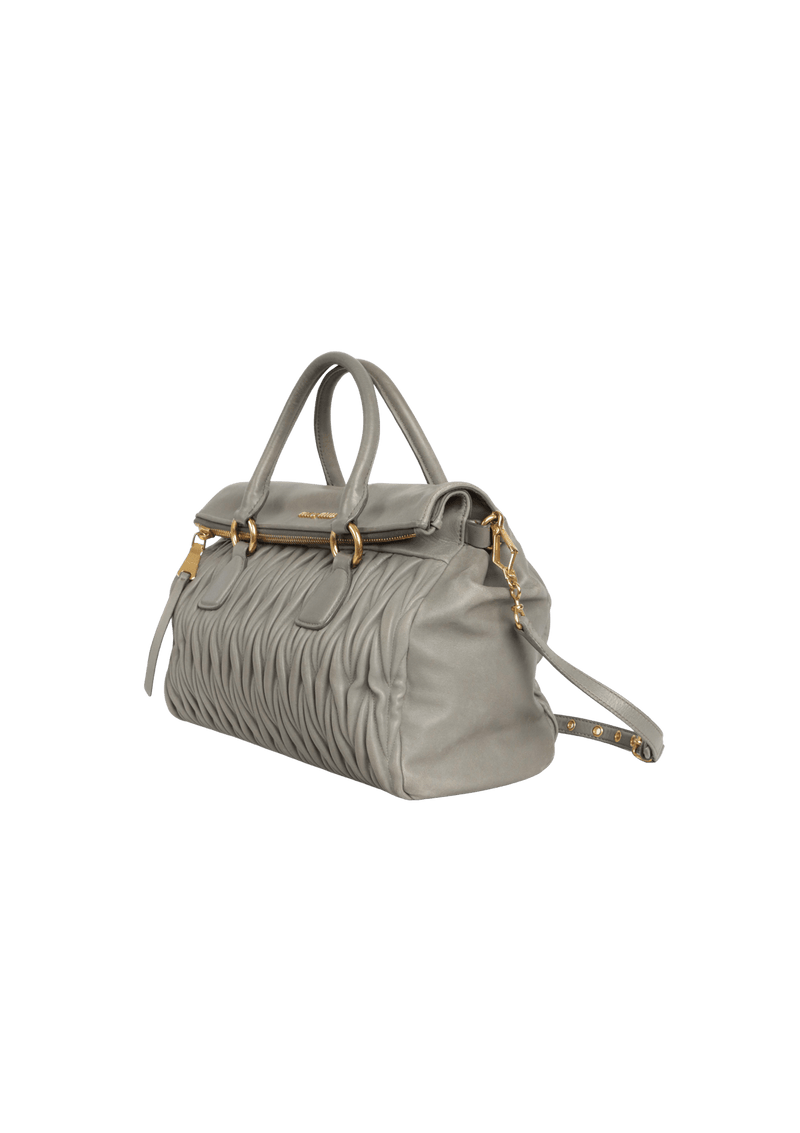 MATELASSE SATCHEL BAG