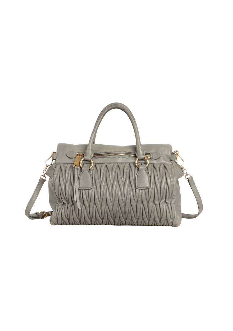 MATELASSE SATCHEL BAG