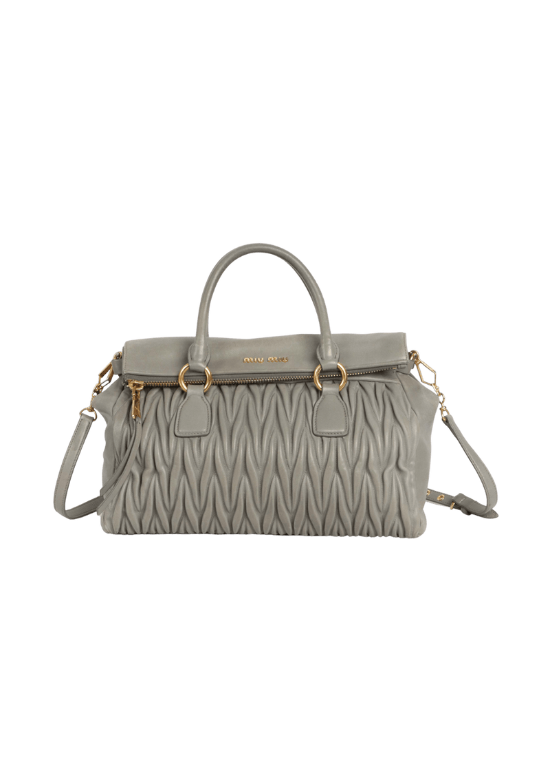 MATELASSE SATCHEL BAG