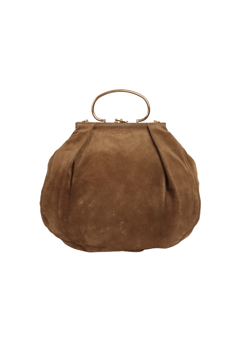 SUEDE FRAME BAG