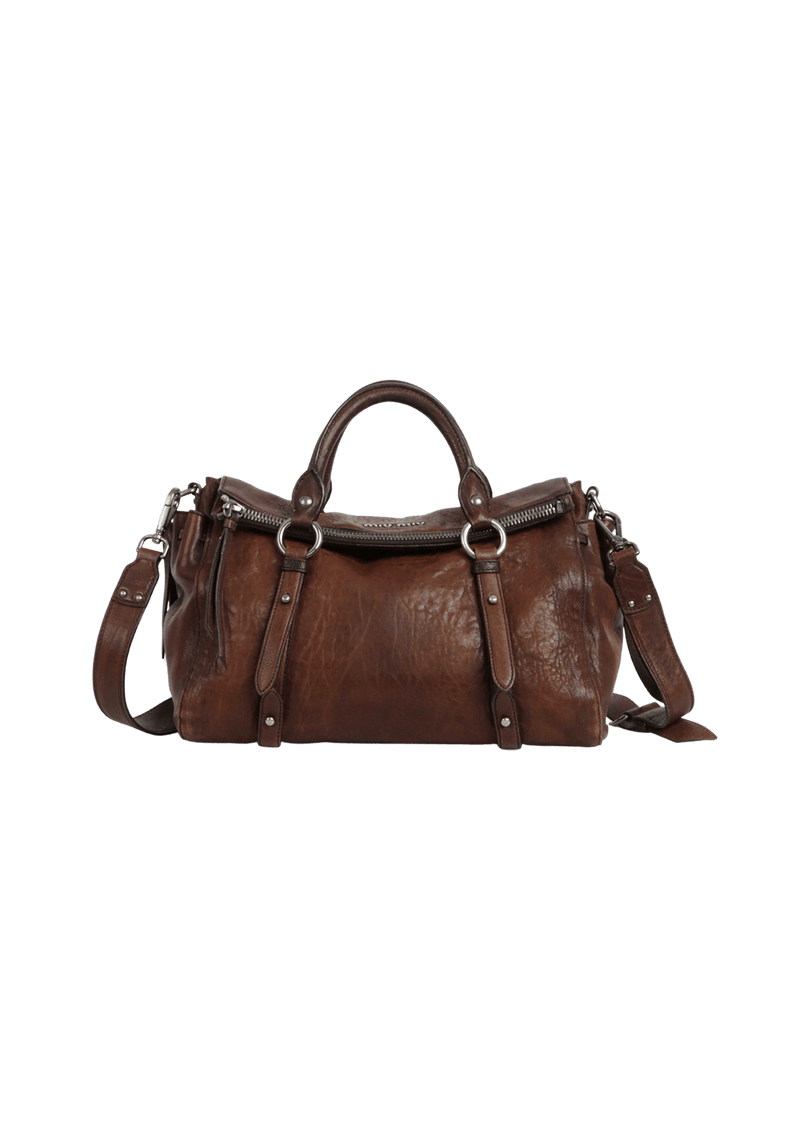 VITELLO LUX FOLD-OVER BAG