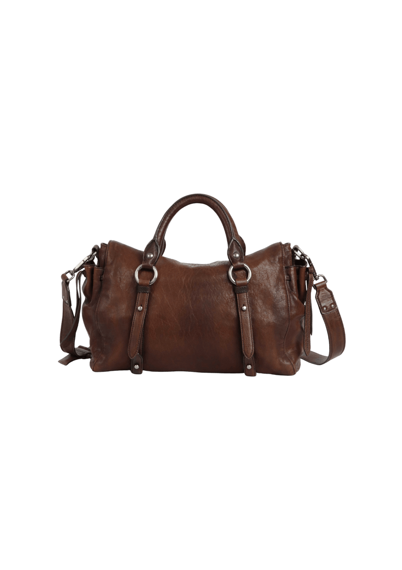 VITELLO LUX FOLD-OVER BAG