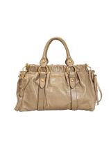 VITELLO LUX GATHERED SATCHEL BAG