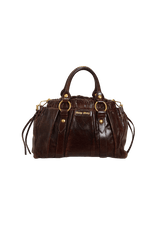 VITELLO LUX GATHERED SATCHEL BAG