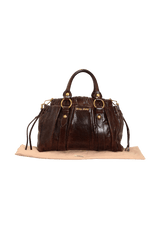 VITELLO LUX GATHERED SATCHEL BAG