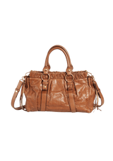 VITELLO LUX GATHERED SATCHEL BAG