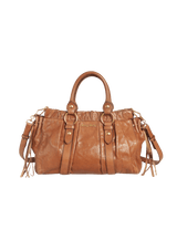 VITELLO LUX GATHERED SATCHEL BAG