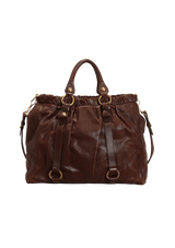 VITELLO LUX GATHERED SATCHEL BAG