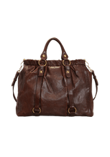 VITELLO LUX GATHERED SATCHEL BAG