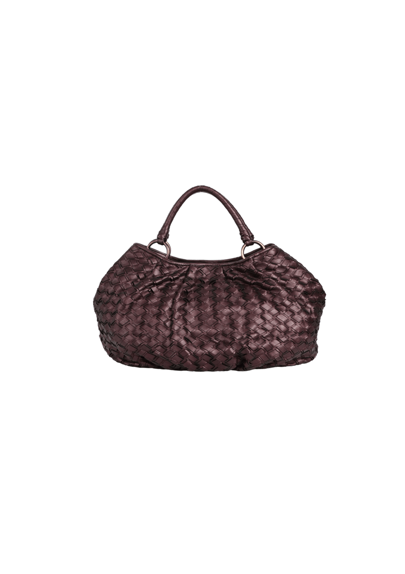 WOVEN LEATHER HOBO