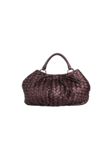 WOVEN LEATHER HOBO