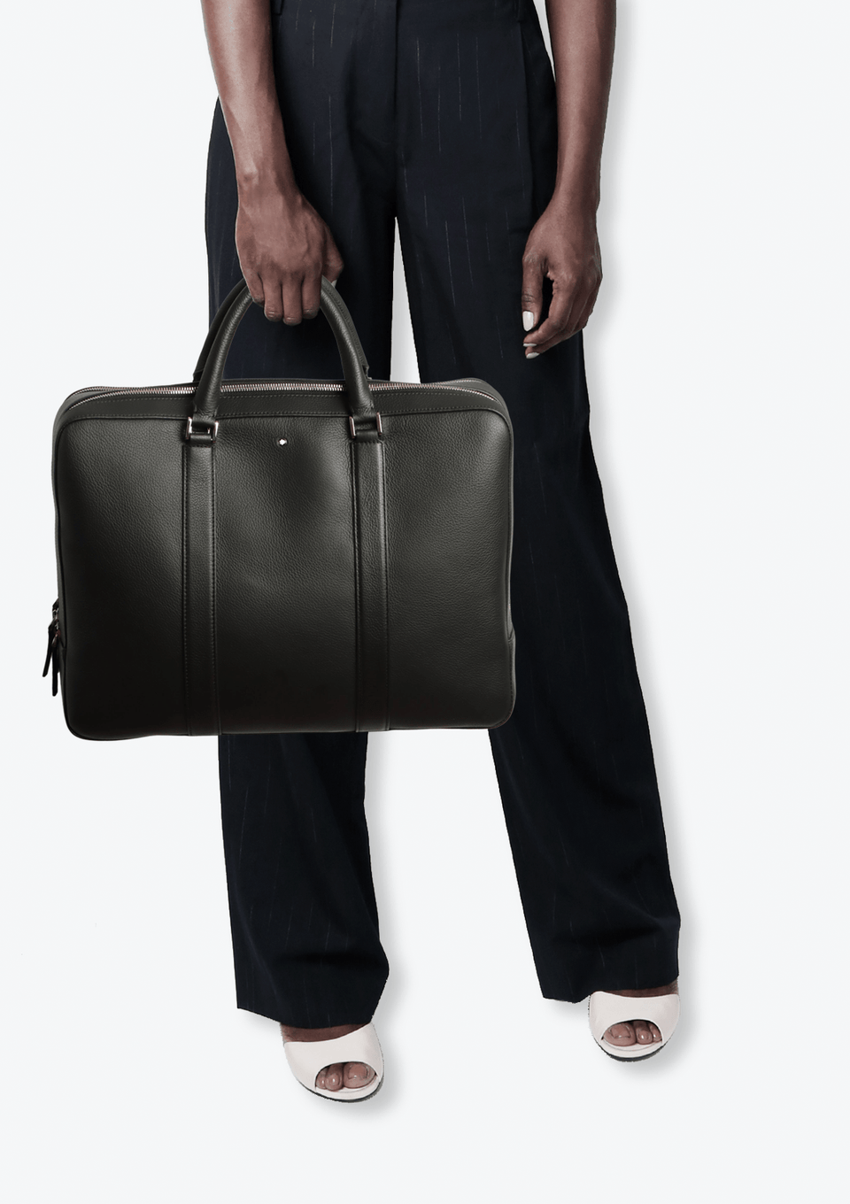 BOLSA MONTBLANC MEISTERSTÜCK SOFT GRAIN BRIEFCASE PRETO ORIGINAL